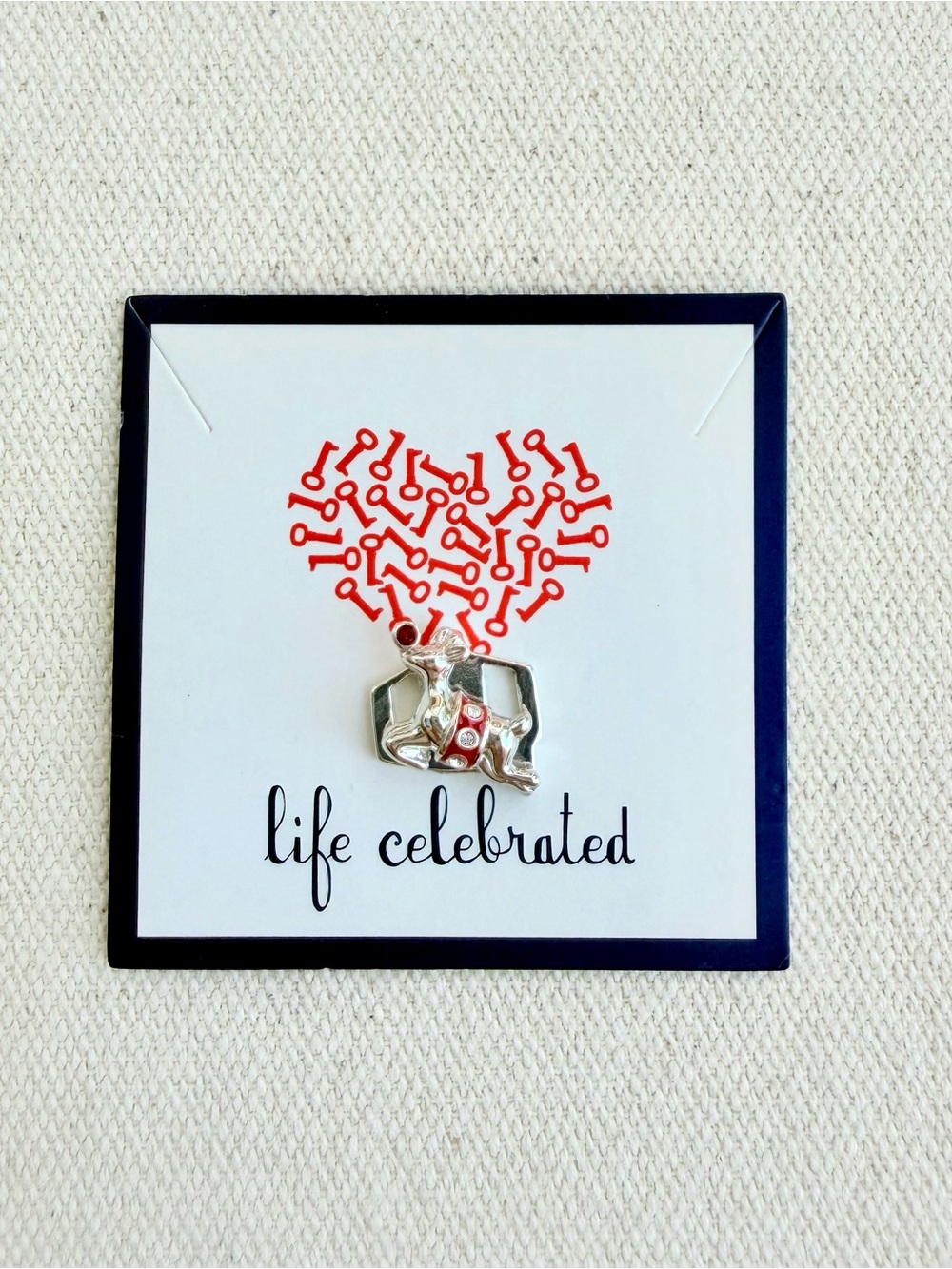 *Flying Red Nose Reindeer Charm* KEEP COLLECTIVE Retired Silver $18 each